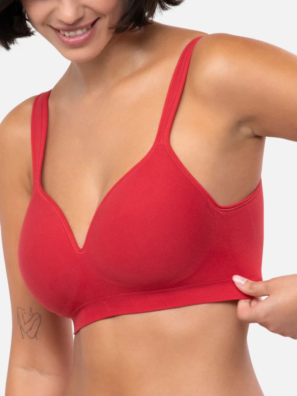 NWT Underoutfit 460 The Perfect Neckline Bra Scarlet Smile